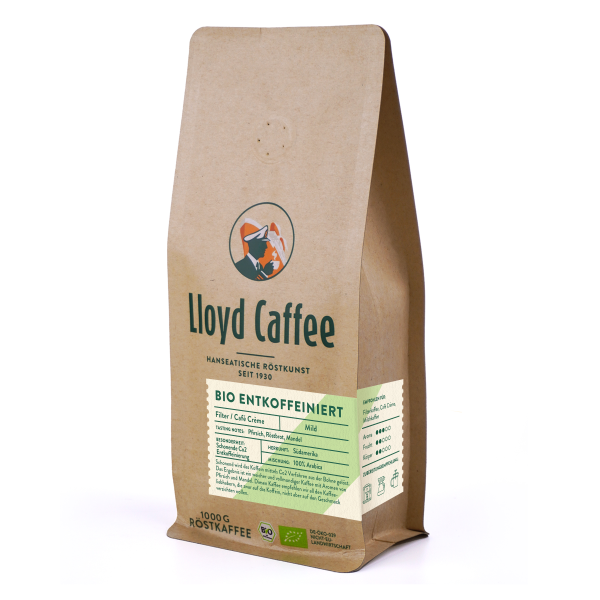 Lloyd Bio entcoffeiniert 1000g Bohne