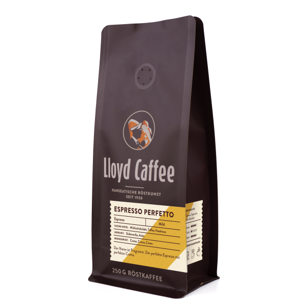Lloyd Espresso Perfetto 250g ganze Bohne