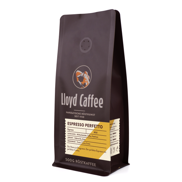 Lloyd Espresso Perfetto 500g ganze Bohne
